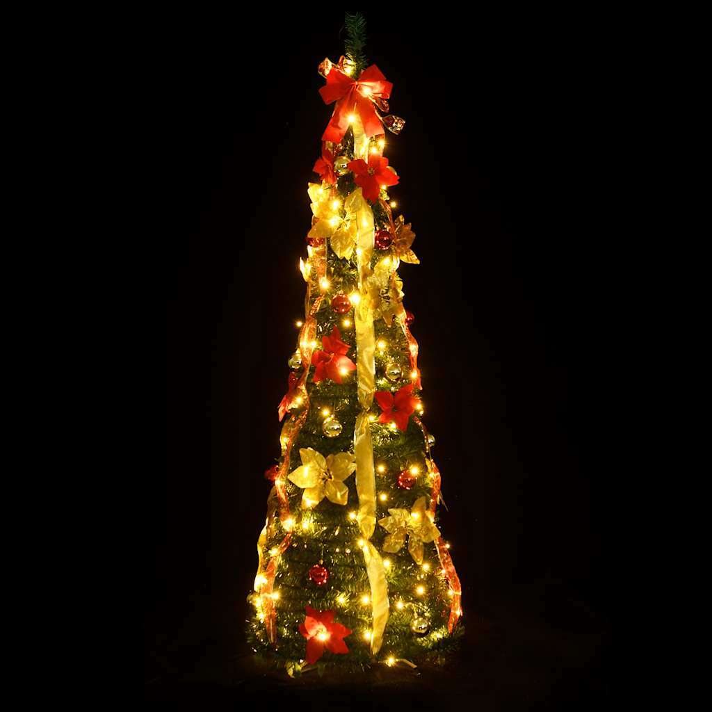 Kunstkerstboom pop-up 100 LED's 150 cm groen is nu te koop bij PeponiXL, paradijselijk wonen!