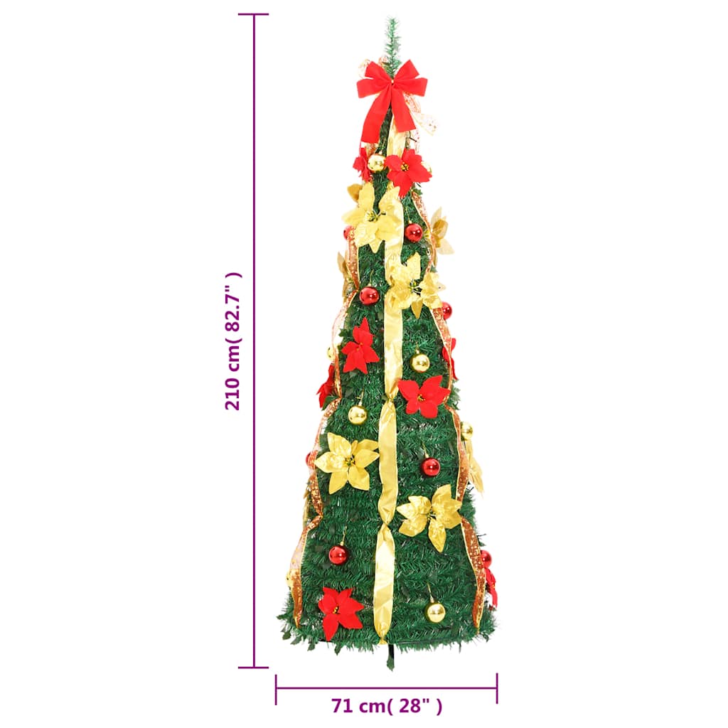Kunstkerstboom pop-up 200 LED's 210 cm groen is nu te koop bij PeponiXL, paradijselijk wonen!