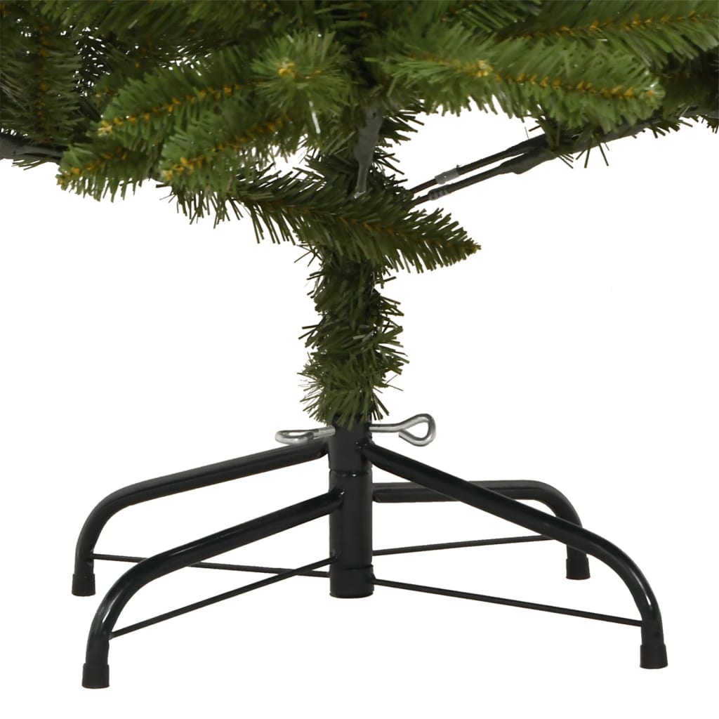 Kunstkerstboom met scharnieren en standaard 210 cm groen is nu te koop bij PeponiXL, paradijselijk wonen!