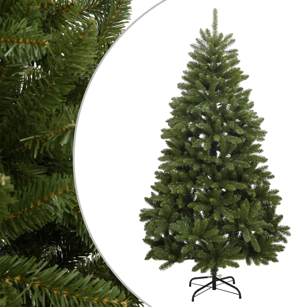 Kunstkerstboom met scharnieren en standaard 240 cm groen is nu te koop bij PeponiXL, paradijselijk wonen!