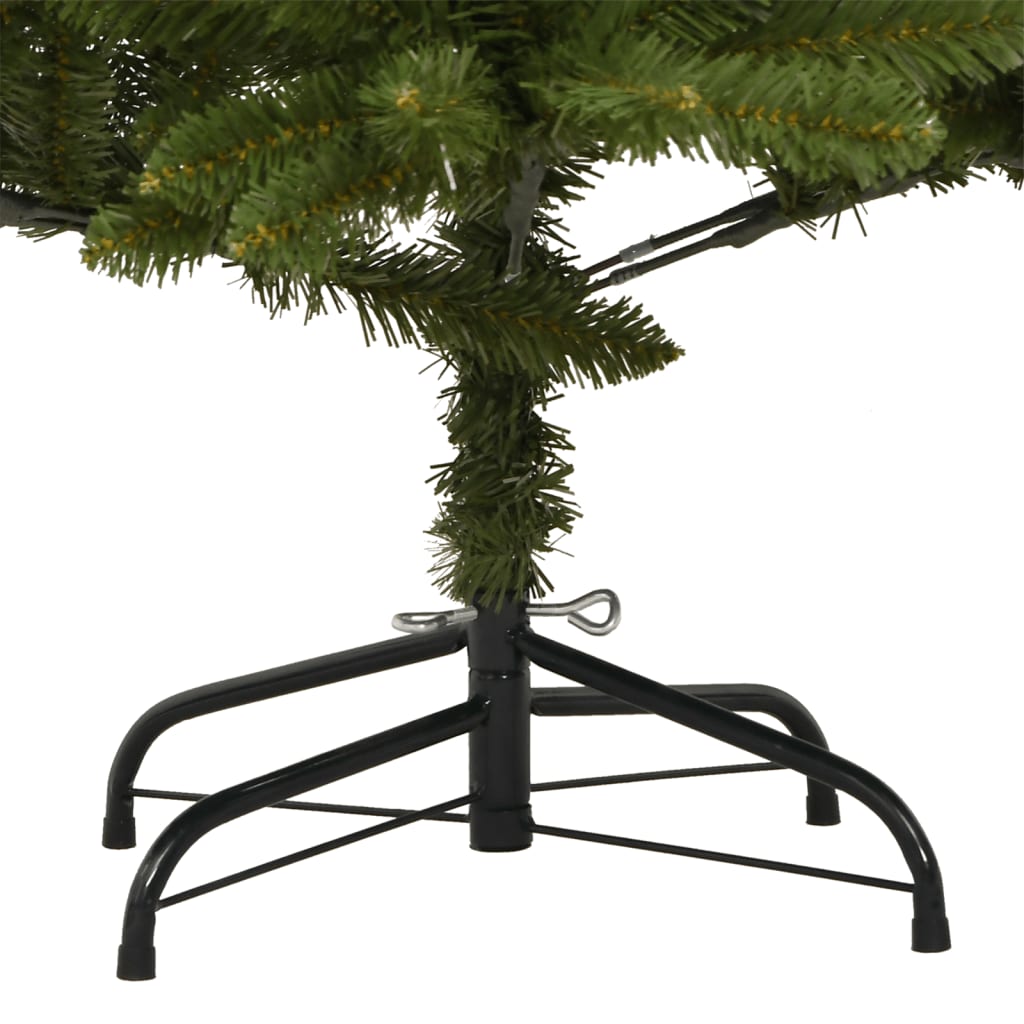Kunstkerstboom met scharnieren en standaard 240 cm groen is nu te koop bij PeponiXL, paradijselijk wonen!