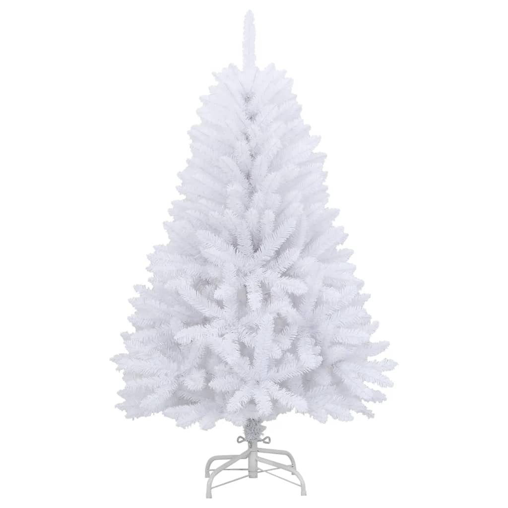 Kunstkerstboom met scharnieren en standaard 120 cm wit is nu te koop bij PeponiXL, paradijselijk wonen!