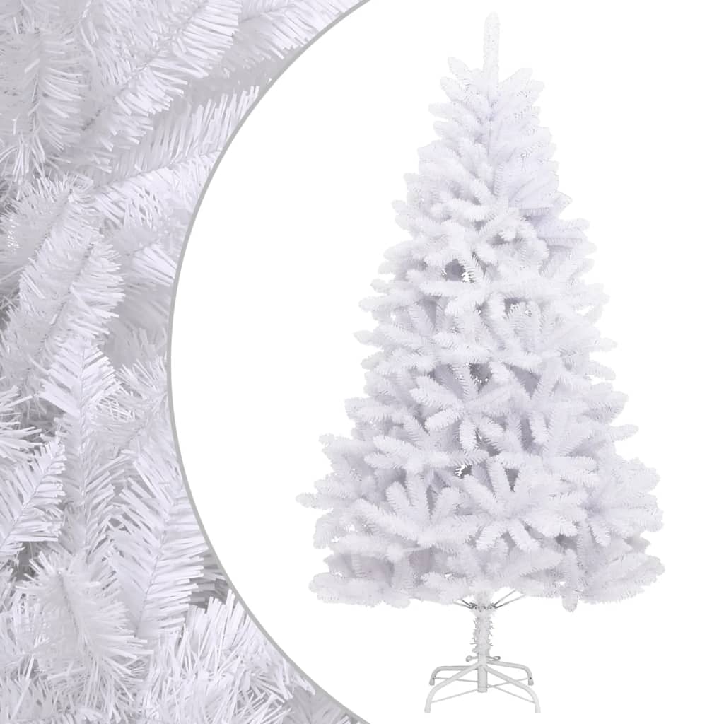 Kunstkerstboom met scharnieren met standaard 240 cm wit is nu te koop bij PeponiXL, paradijselijk wonen!