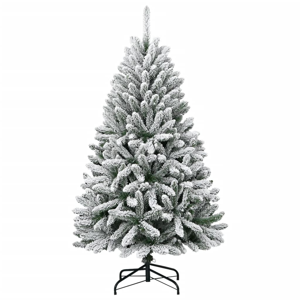 Kunstkerstboom met scharnieren en sneeuw 120 cm is nu te koop bij PeponiXL, paradijselijk wonen!