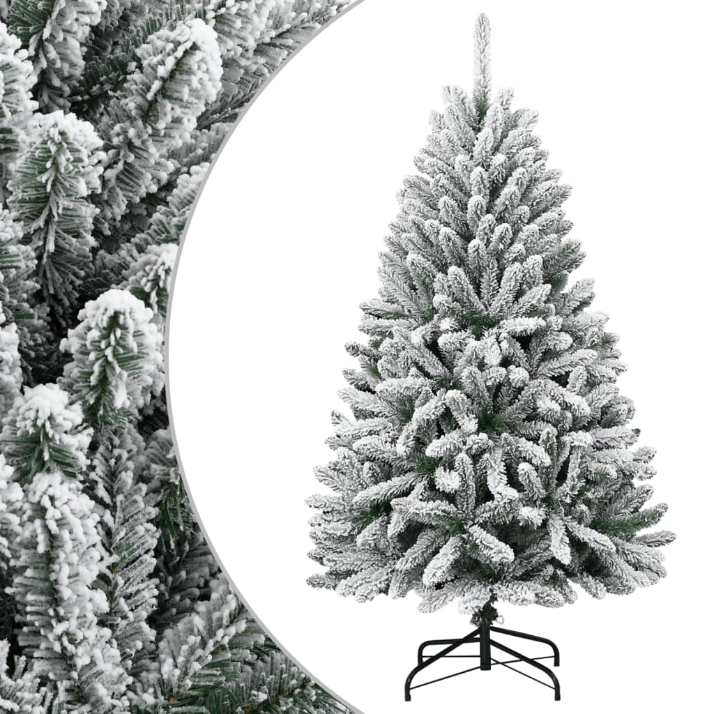 Kunstkerstboom met scharnieren en sneeuw 150 cm is nu te koop bij PeponiXL, paradijselijk wonen!