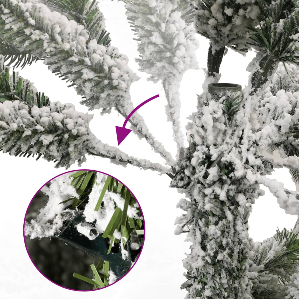 Kunstkerstboom met scharnieren en sneeuw 180 cm is nu te koop bij PeponiXL, paradijselijk wonen!
