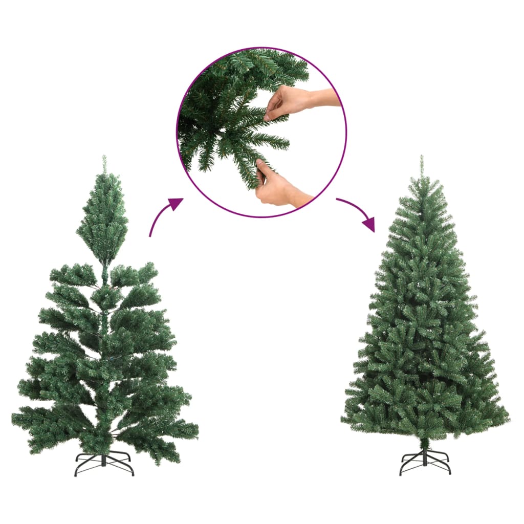 Kunstkerstboom met scharnieren en sneeuw 210 cm is nu te koop bij PeponiXL, paradijselijk wonen!