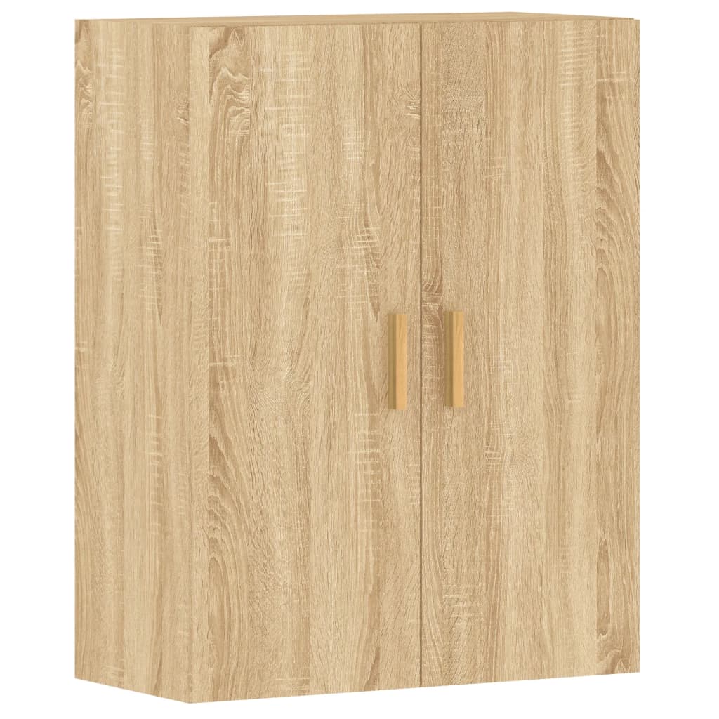 Hangkasten 2 st bewerkt hout sonoma eikenkleurig is nu te koop bij PeponiXL, paradijselijk wonen!