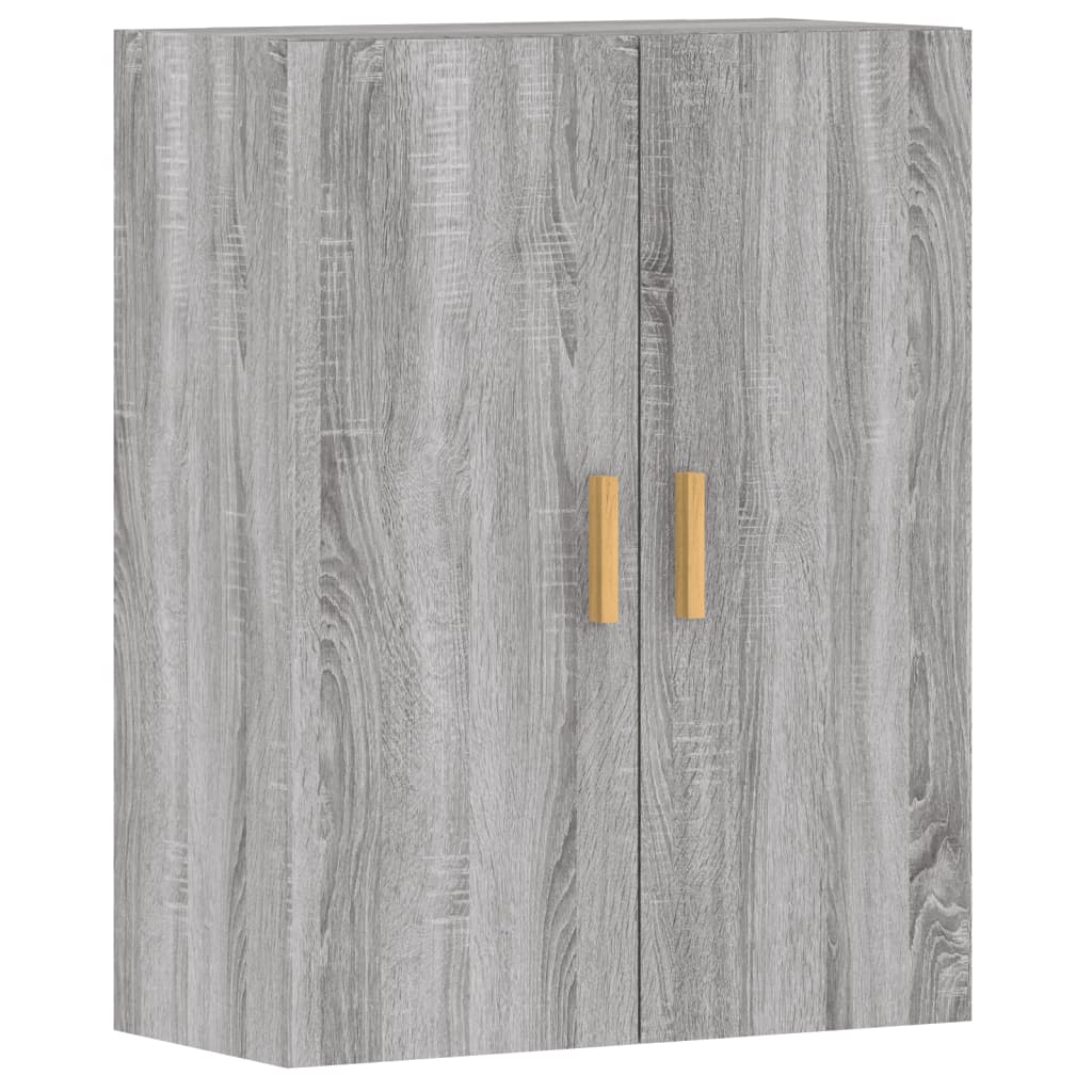 Hangkasten 2 st bewerkt hout grijs sonoma eikenkleurig is nu te koop bij PeponiXL, paradijselijk wonen!