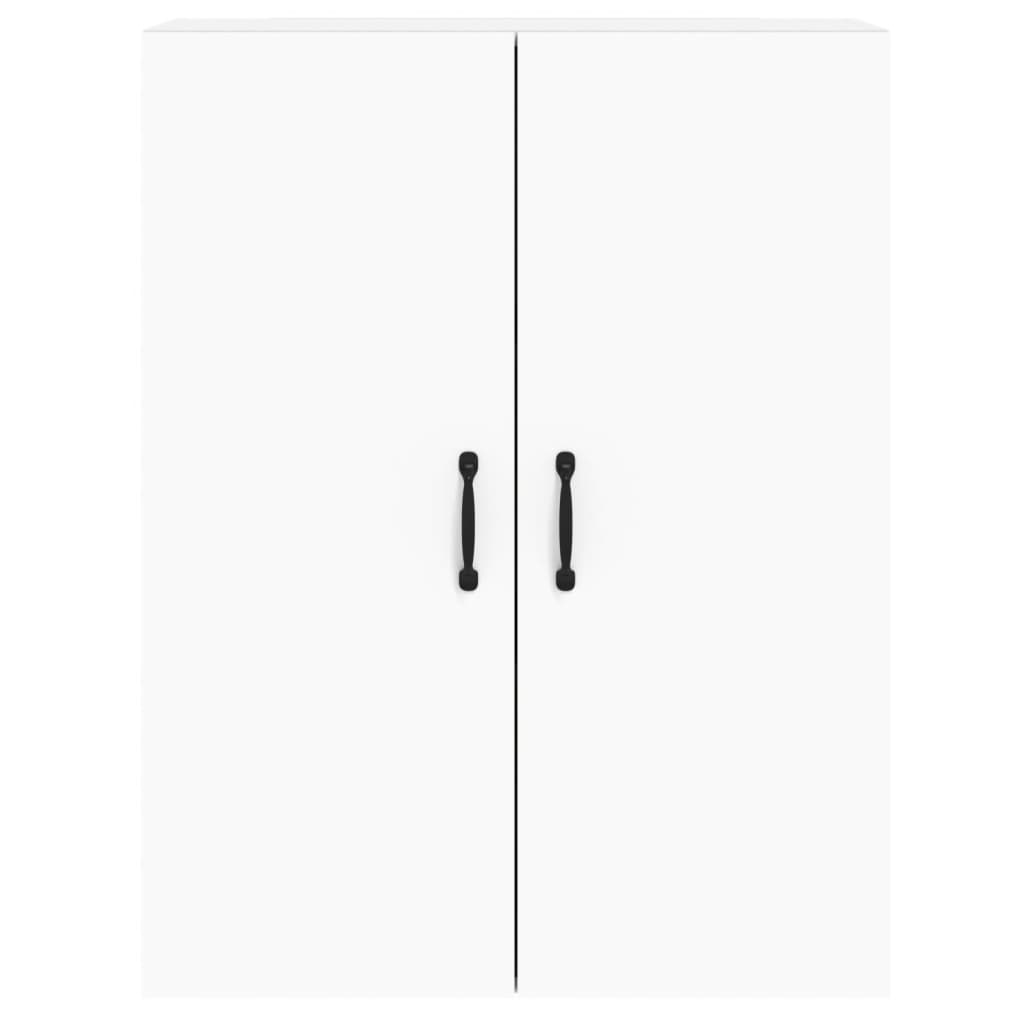 Hangkasten 2 st bewerkt hout wit is nu te koop bij PeponiXL, paradijselijk wonen!