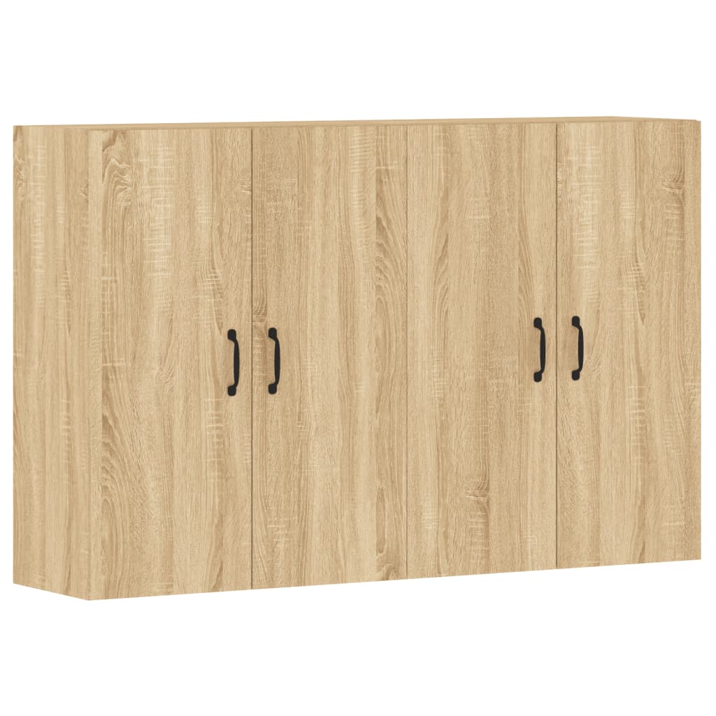Hangkasten 2 st bewerkt hout sonoma eikenkleurig is nu te koop bij PeponiXL, paradijselijk wonen!