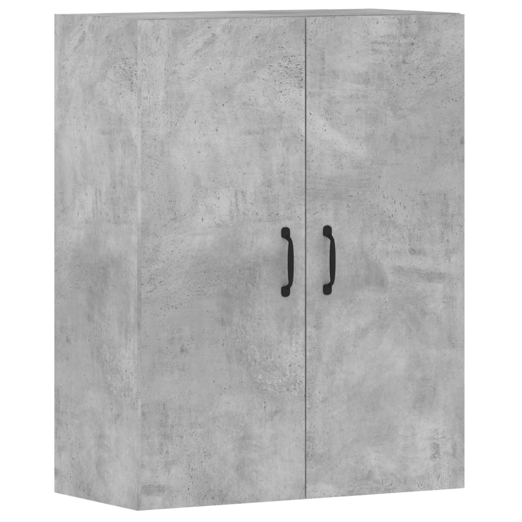 Hangkasten 2 st bewerkt hout betongrijs is nu te koop bij PeponiXL, paradijselijk wonen!