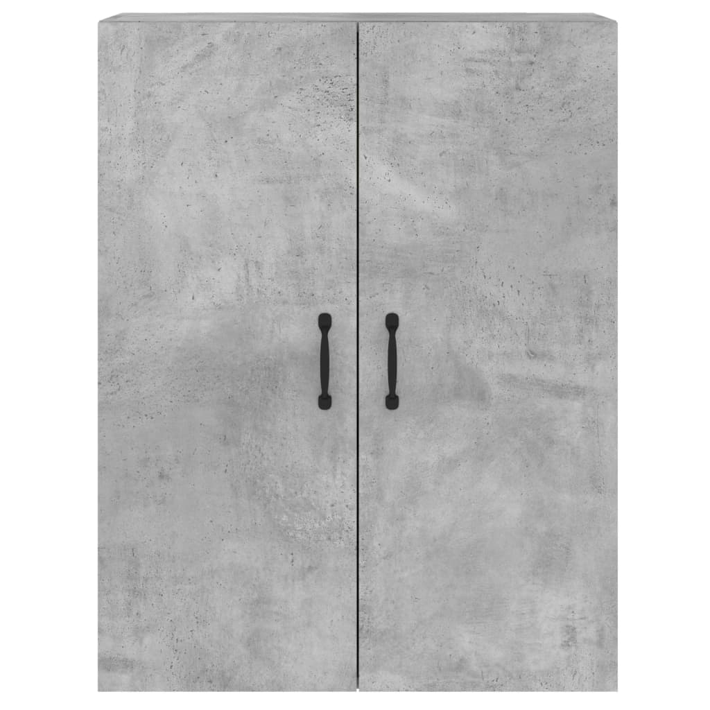 Hangkasten 2 st bewerkt hout betongrijs is nu te koop bij PeponiXL, paradijselijk wonen!