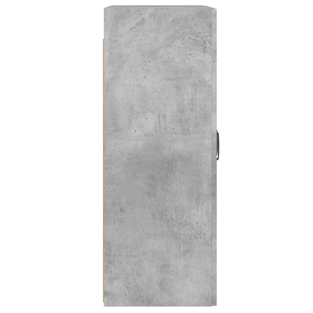 Hangkasten 2 st bewerkt hout betongrijs is nu te koop bij PeponiXL, paradijselijk wonen!