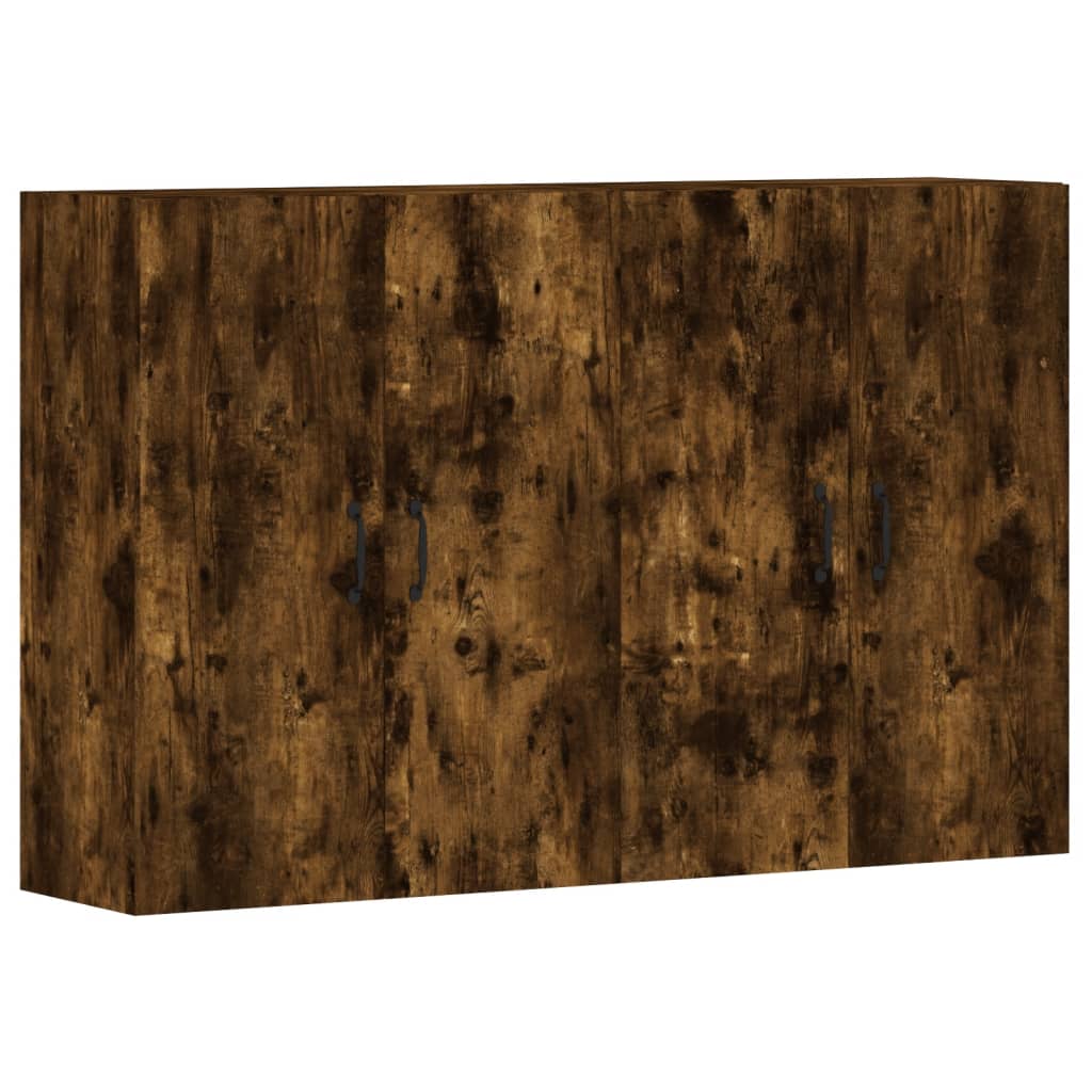 Hangkasten 2 st bewerkt hout gerookt eikenkleurig is nu te koop bij PeponiXL, paradijselijk wonen!