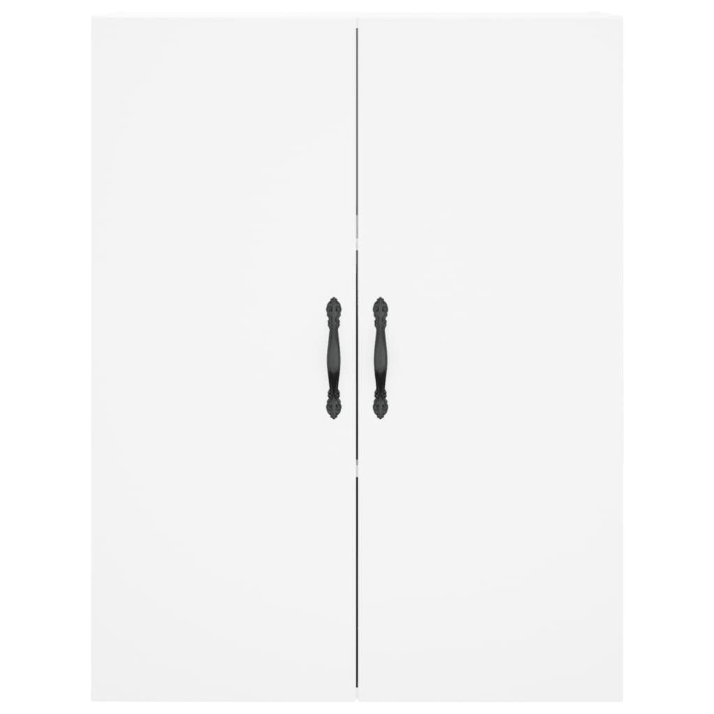 Hangkasten 2 st bewerkt hout wit is nu te koop bij PeponiXL, paradijselijk wonen!