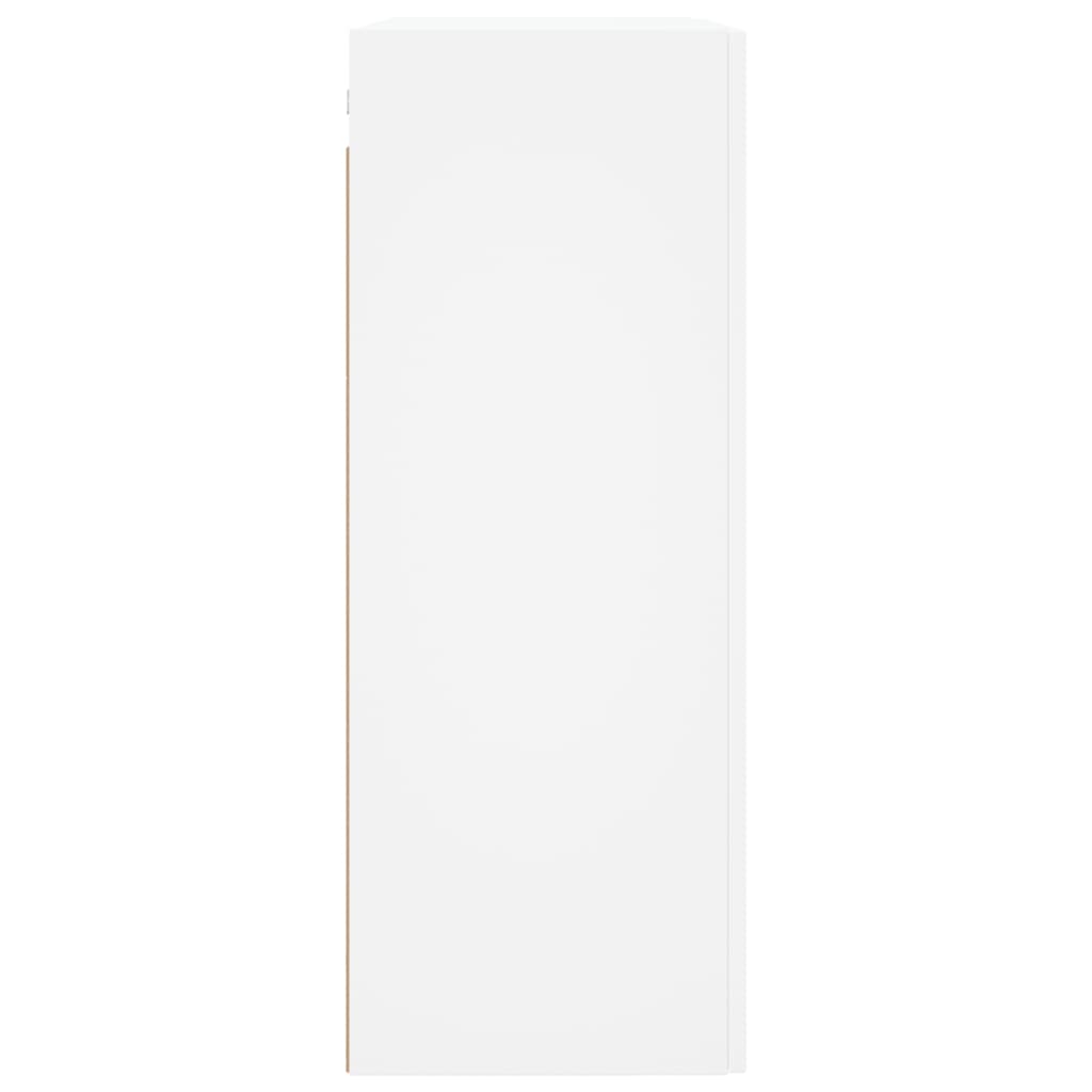 Hangkasten 2 st bewerkt hout wit is nu te koop bij PeponiXL, paradijselijk wonen!