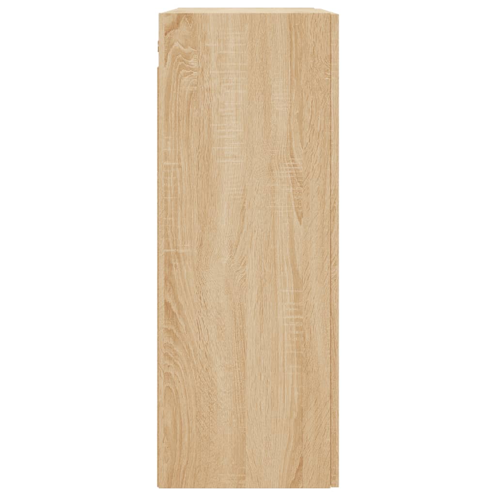 Hangkasten 2 st bewerkt hout sonoma eikenkleurig is nu te koop bij PeponiXL, paradijselijk wonen!