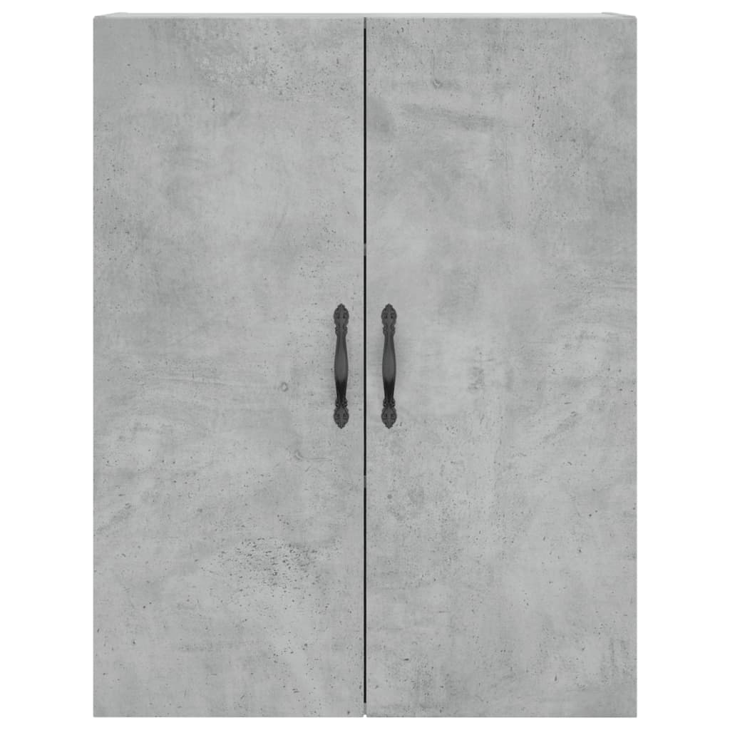 Hangkasten 2 st bewerkt hout betongrijs is nu te koop bij PeponiXL, paradijselijk wonen!