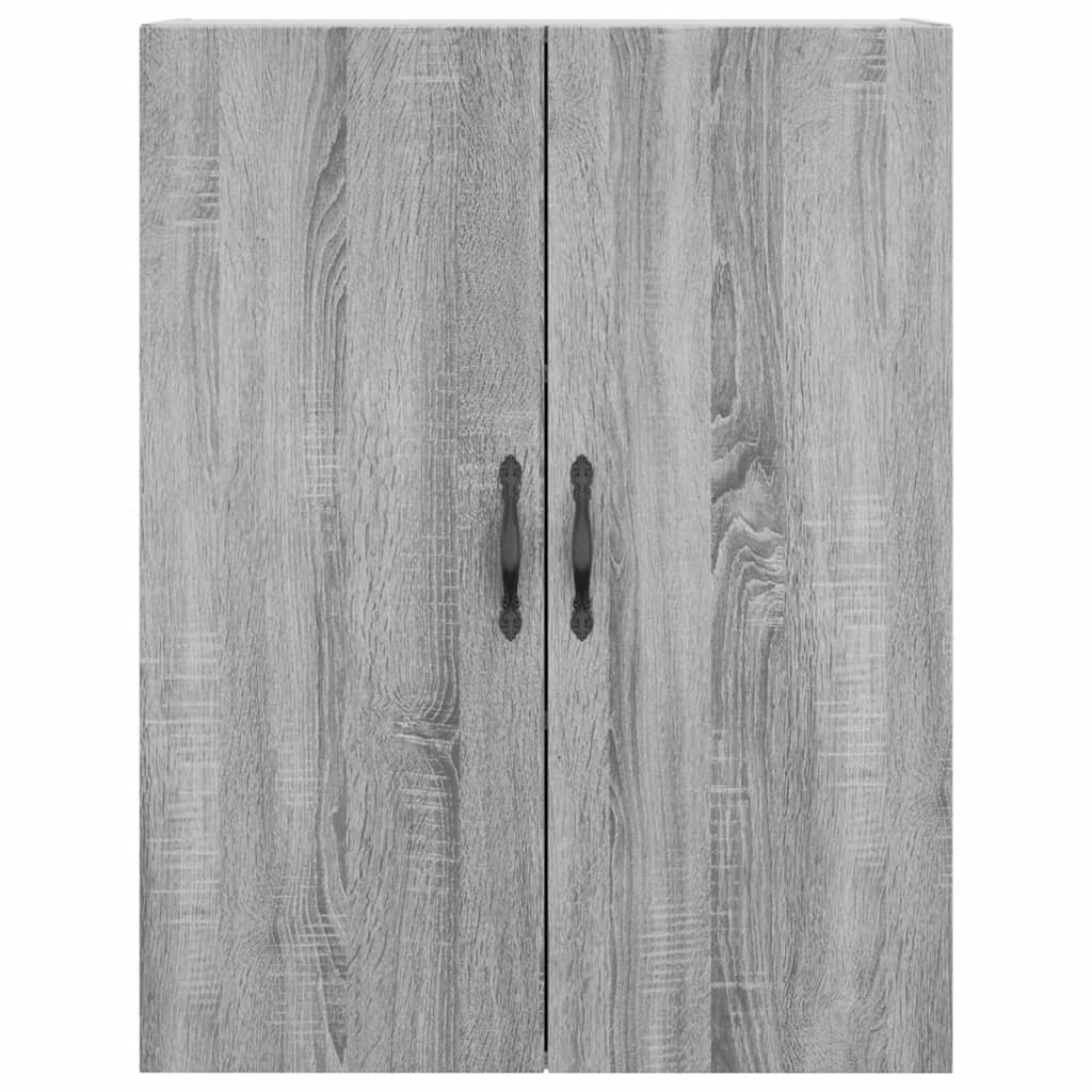 Hangkasten 2 st bewerkt hout grijs sonoma eikenkleurig is nu te koop bij PeponiXL, paradijselijk wonen!