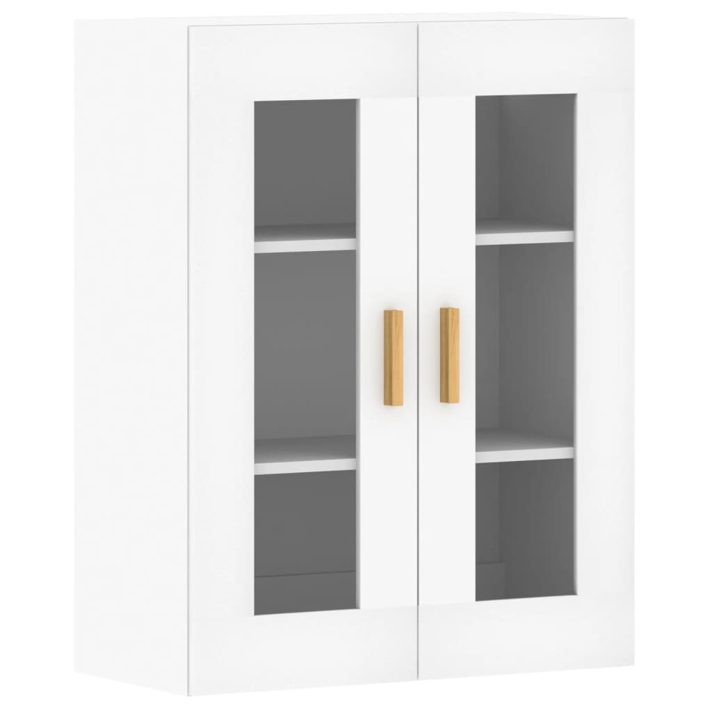 Hangkasten 2 st bewerkt hout wit is nu te koop bij PeponiXL, paradijselijk wonen!