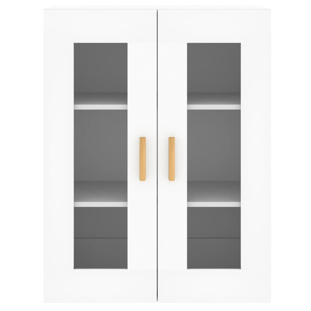 Hangkasten 2 st bewerkt hout wit is nu te koop bij PeponiXL, paradijselijk wonen!