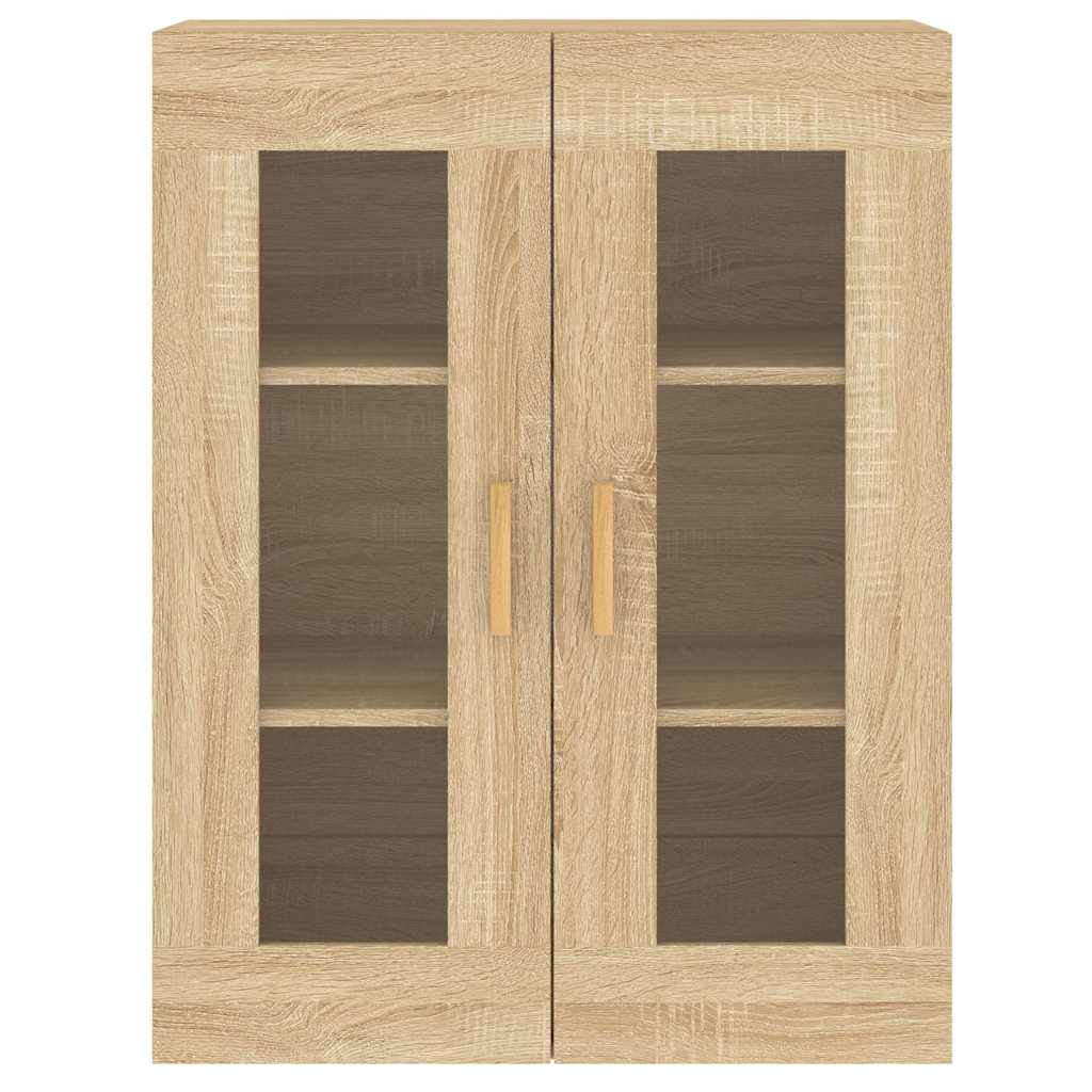 Hangkasten 2 st bewerkt hout sonoma eikenkleurig is nu te koop bij PeponiXL, paradijselijk wonen!