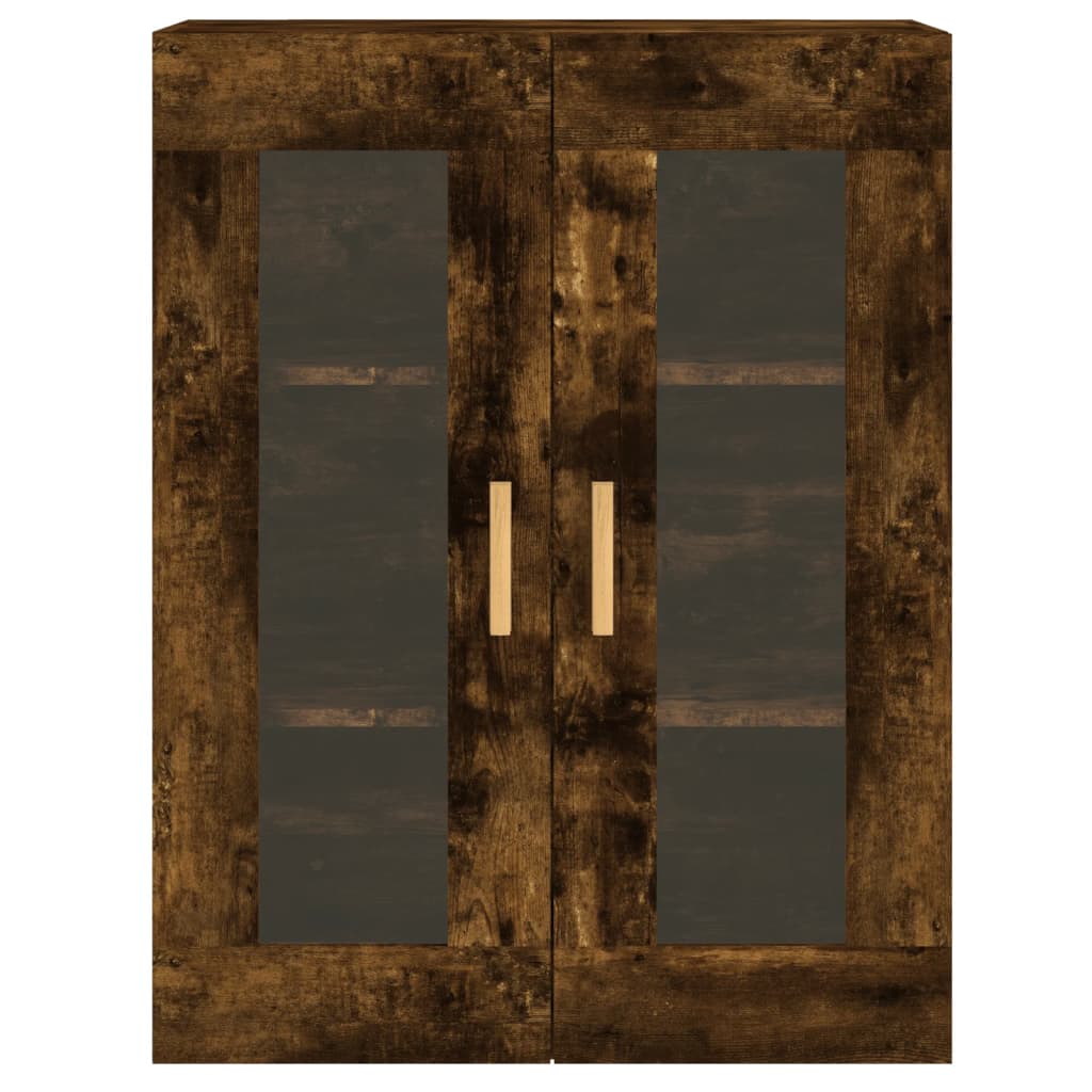 Hangkasten 2 st bewerkt hout gerookt eikenkleurig is nu te koop bij PeponiXL, paradijselijk wonen!