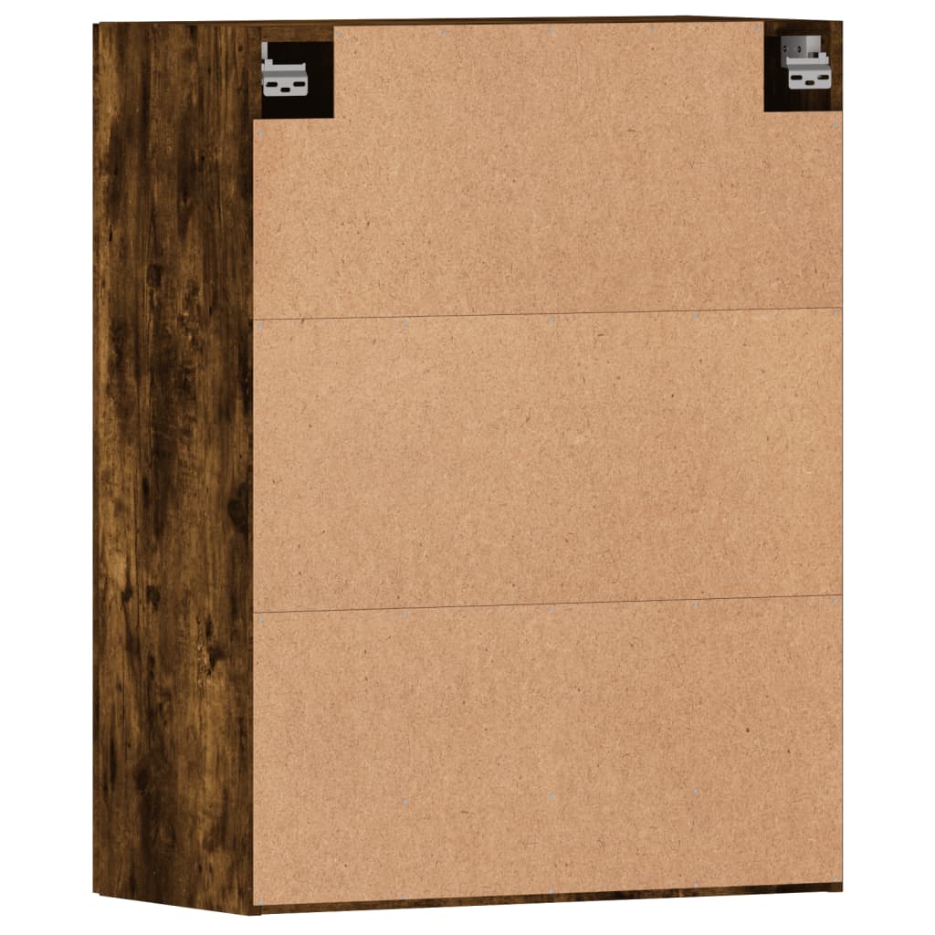 Hangkasten 2 st bewerkt hout gerookt eikenkleurig is nu te koop bij PeponiXL, paradijselijk wonen!