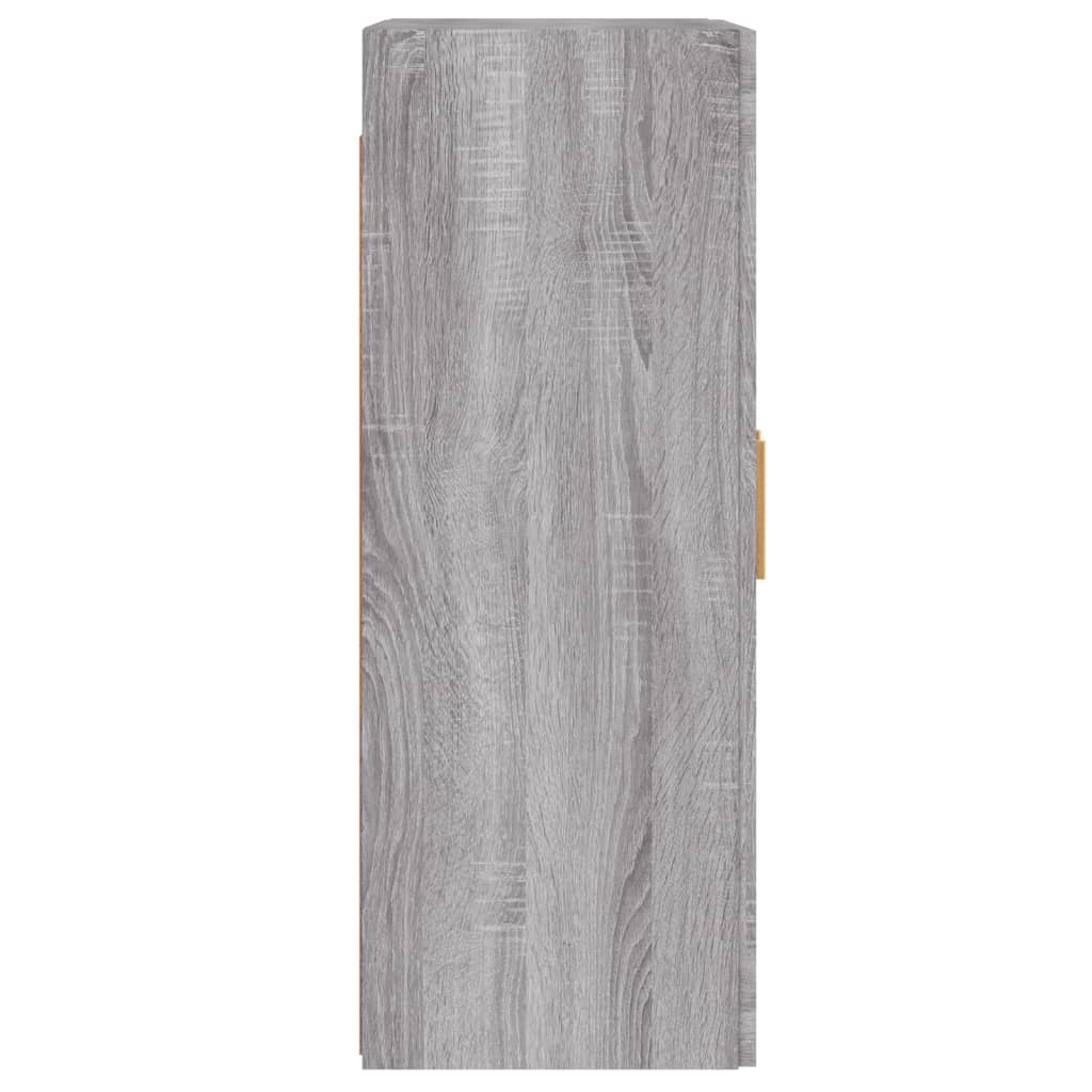 Hangkasten 2 st bewerkt hout grijs sonoma eikenkleurig is nu te koop bij PeponiXL, paradijselijk wonen!