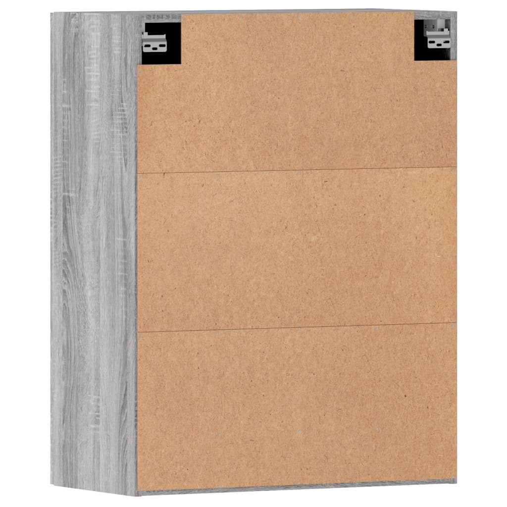 Hangkasten 2 st bewerkt hout grijs sonoma eikenkleurig is nu te koop bij PeponiXL, paradijselijk wonen!
