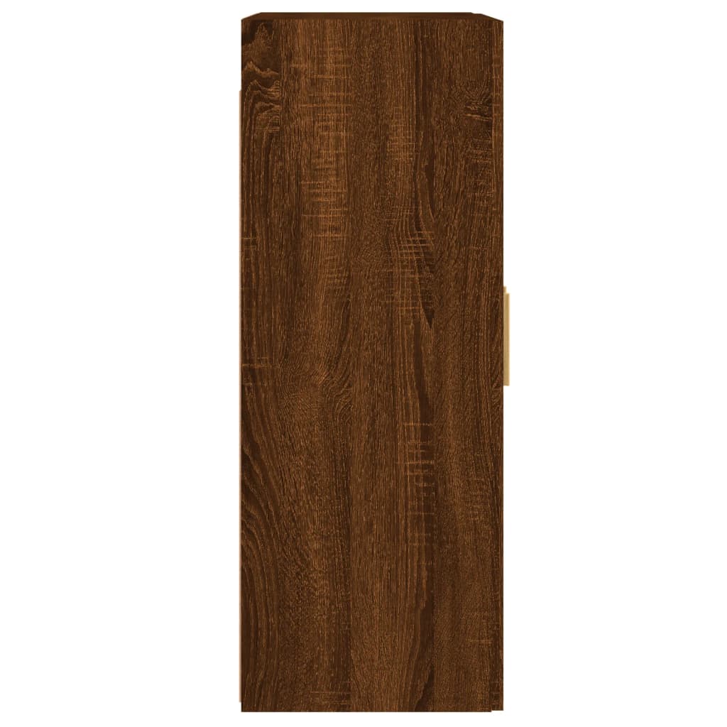 Hangkasten 2 st bewerkt hout bruin eikenkleur is nu te koop bij PeponiXL, paradijselijk wonen!