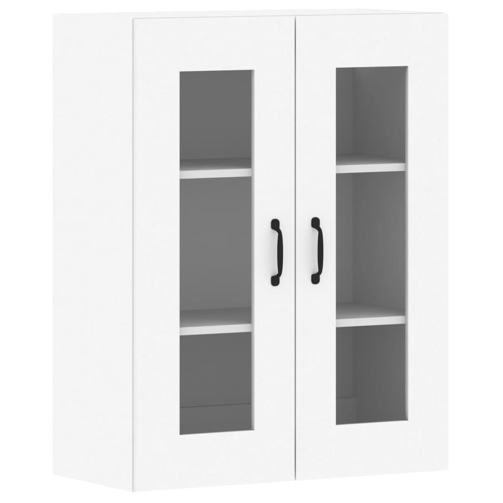 Hangkasten 2 st bewerkt hout wit is nu te koop bij PeponiXL, paradijselijk wonen!