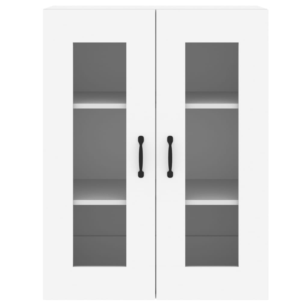 Hangkasten 2 st bewerkt hout wit is nu te koop bij PeponiXL, paradijselijk wonen!