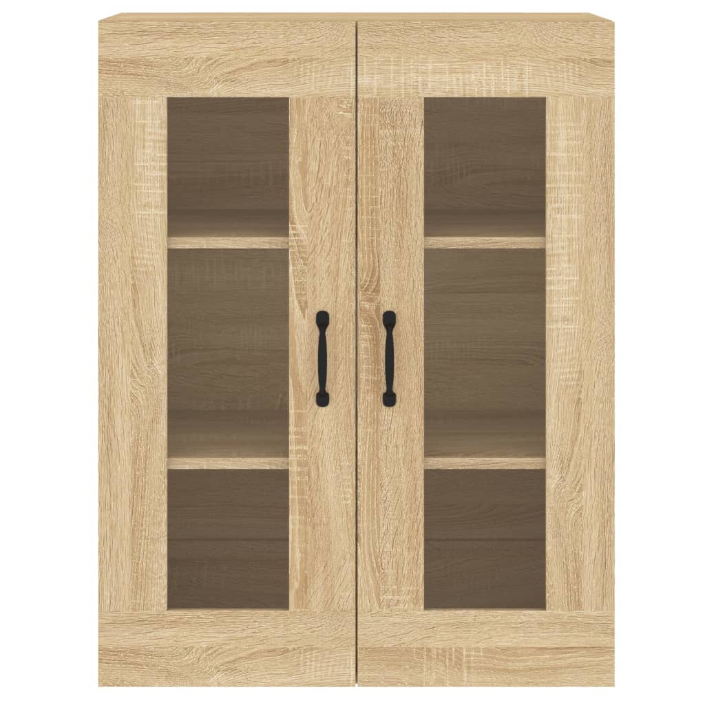 Hangkasten 2 st bewerkt hout sonoma eikenkleurig is nu te koop bij PeponiXL, paradijselijk wonen!