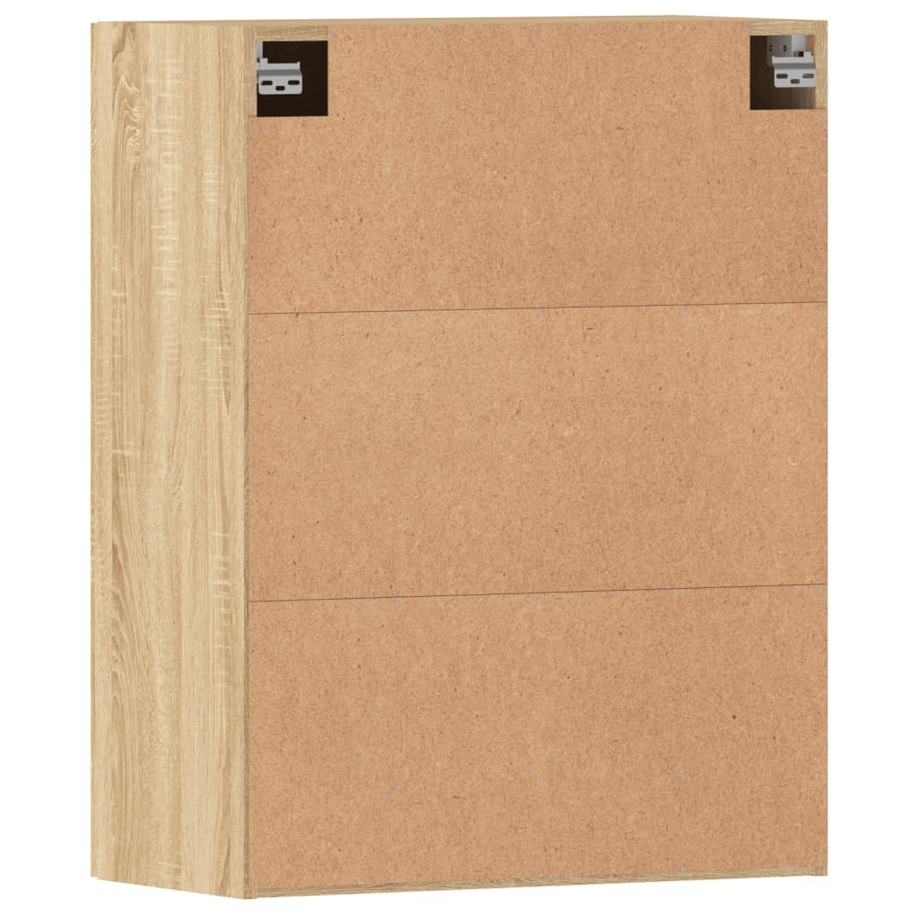 Hangkasten 2 st bewerkt hout sonoma eikenkleurig is nu te koop bij PeponiXL, paradijselijk wonen!