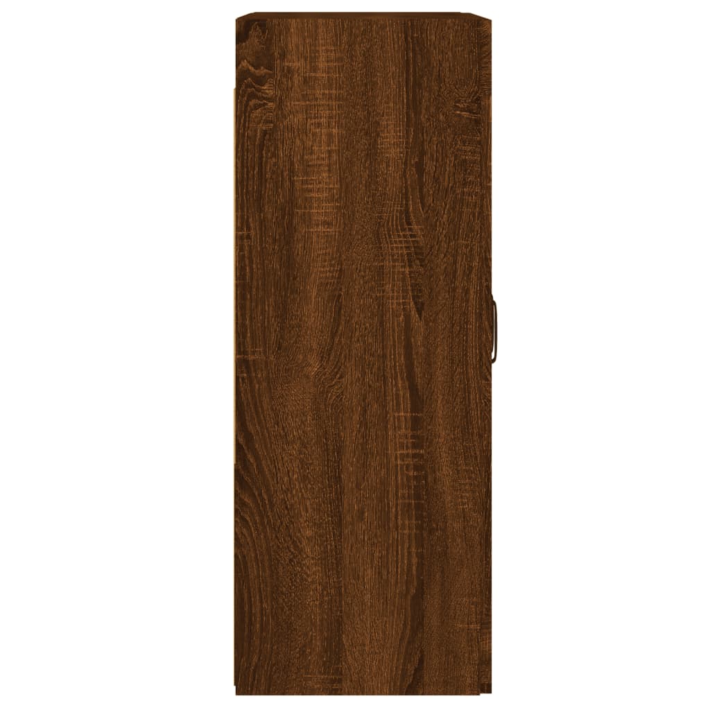 Hangkasten 2 st bewerkt hout bruin eikenkleur is nu te koop bij PeponiXL, paradijselijk wonen!