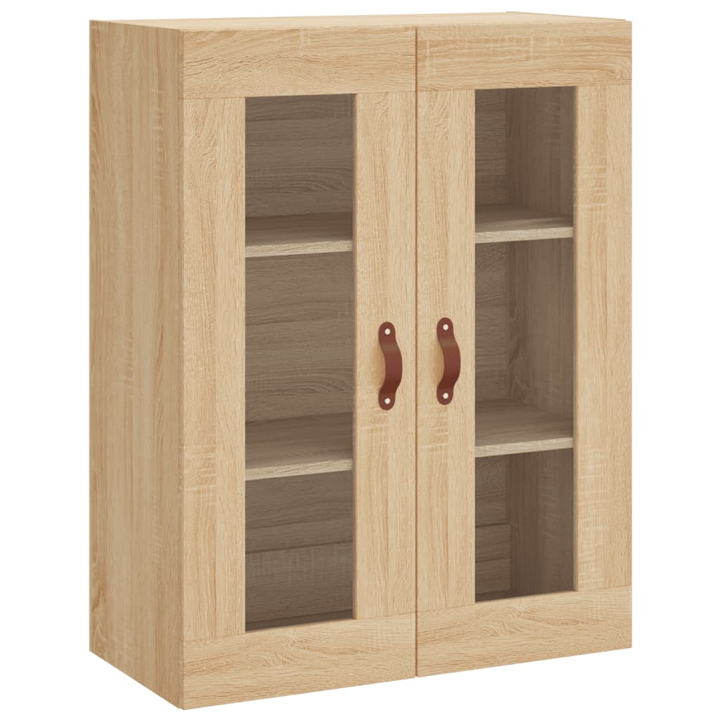 Hangkasten 2 st bewerkt hout sonoma eikenkleurig is nu te koop bij PeponiXL, paradijselijk wonen!