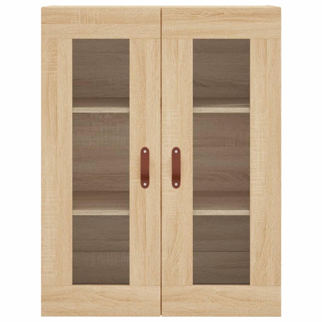 Hangkasten 2 st bewerkt hout sonoma eikenkleurig is nu te koop bij PeponiXL, paradijselijk wonen!