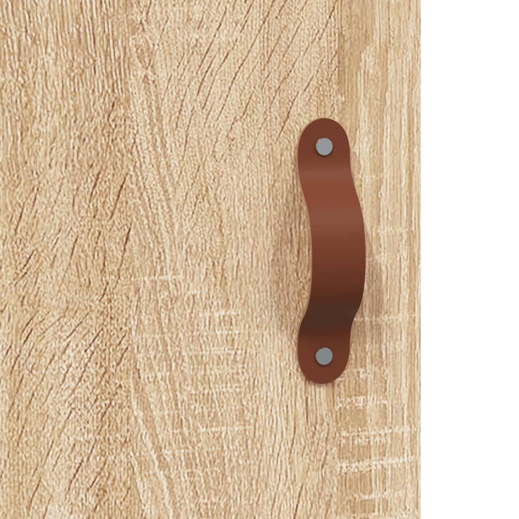 Hangkasten 2 st bewerkt hout sonoma eikenkleurig is nu te koop bij PeponiXL, paradijselijk wonen!