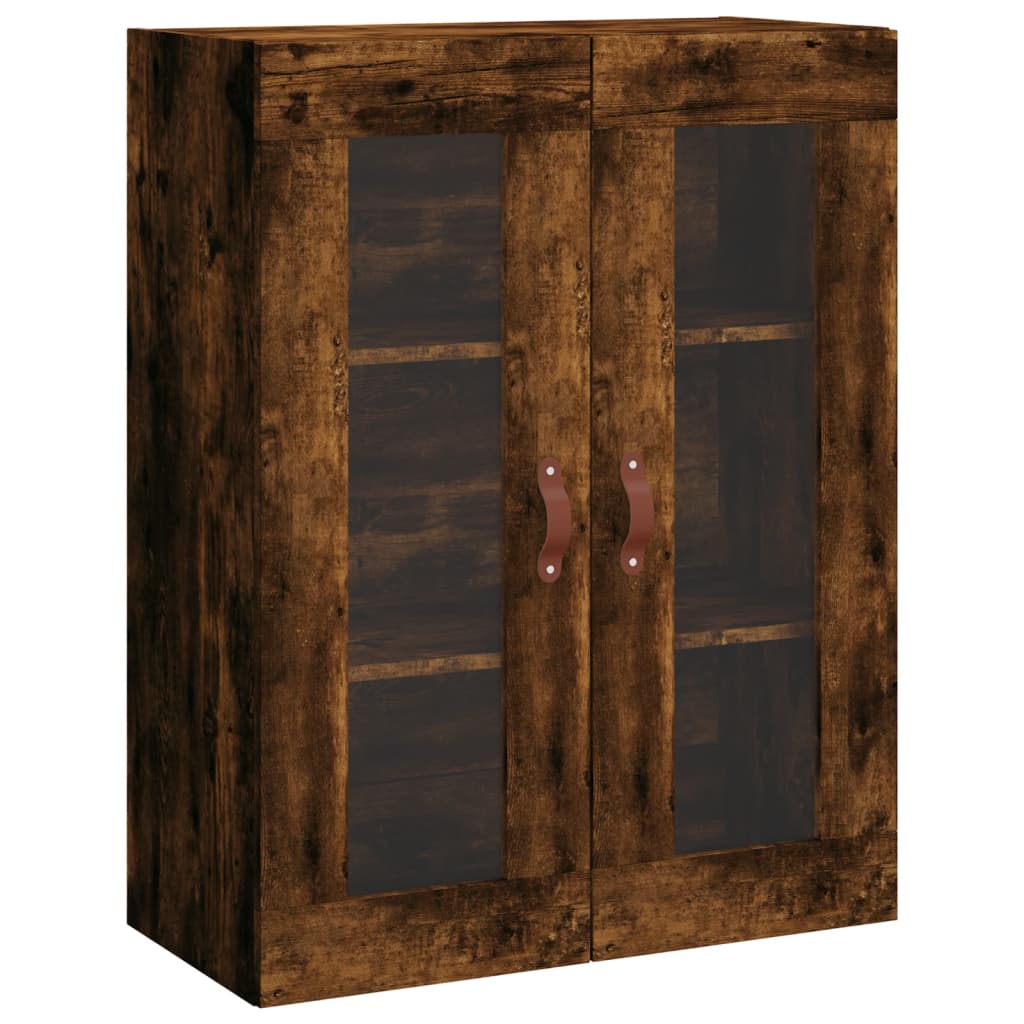 Hangkasten 2 st bewerkt hout gerookt eikenkleurig is nu te koop bij PeponiXL, paradijselijk wonen!