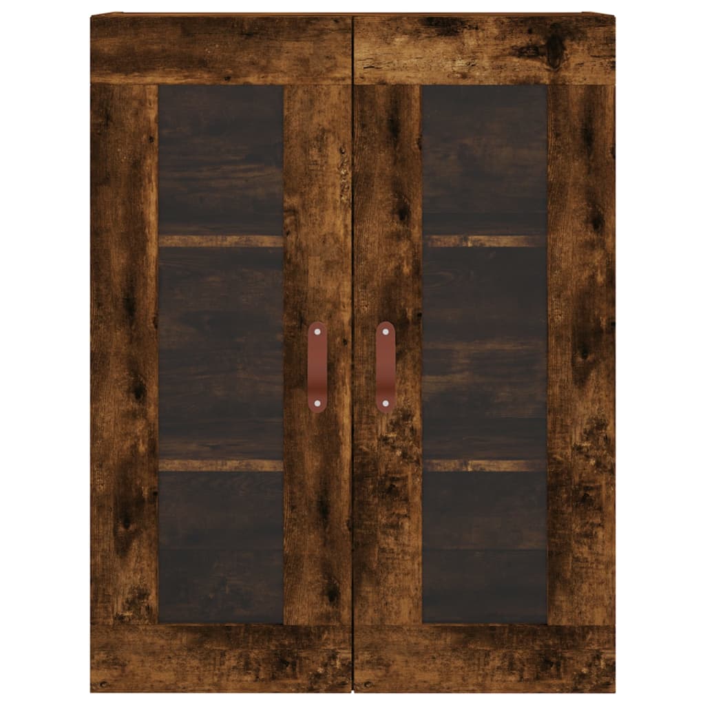 Hangkasten 2 st bewerkt hout gerookt eikenkleurig is nu te koop bij PeponiXL, paradijselijk wonen!