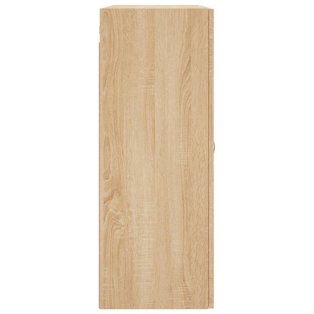 Hangkasten 2 st bewerkt hout sonoma eikenkleurig is nu te koop bij PeponiXL, paradijselijk wonen!