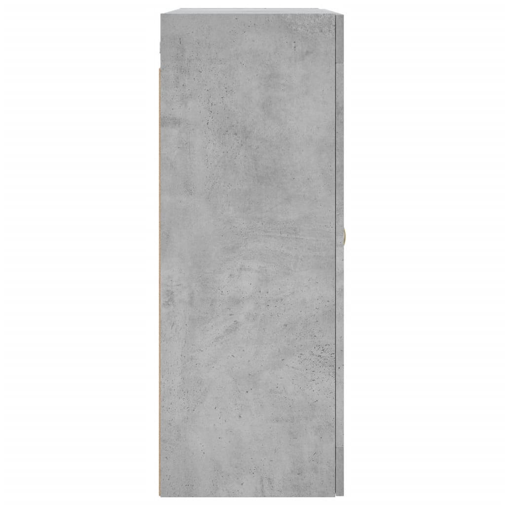 Hangkasten 2 st bewerkt hout betongrijs is nu te koop bij PeponiXL, paradijselijk wonen!