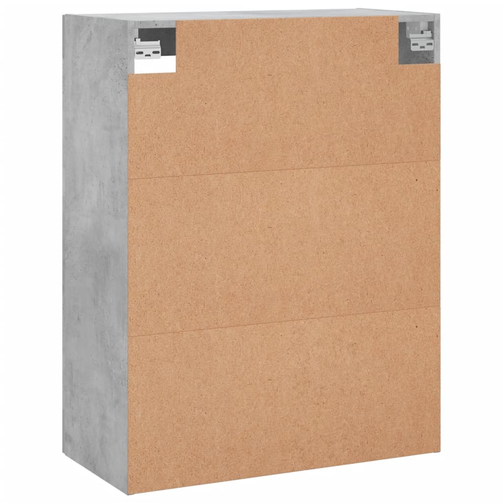 Hangkasten 2 st bewerkt hout betongrijs is nu te koop bij PeponiXL, paradijselijk wonen!