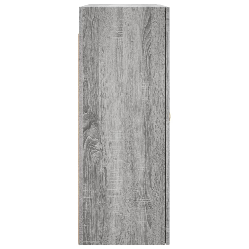 Hangkasten 2 st bewerkt hout grijs sonoma eikenkleurig is nu te koop bij PeponiXL, paradijselijk wonen!