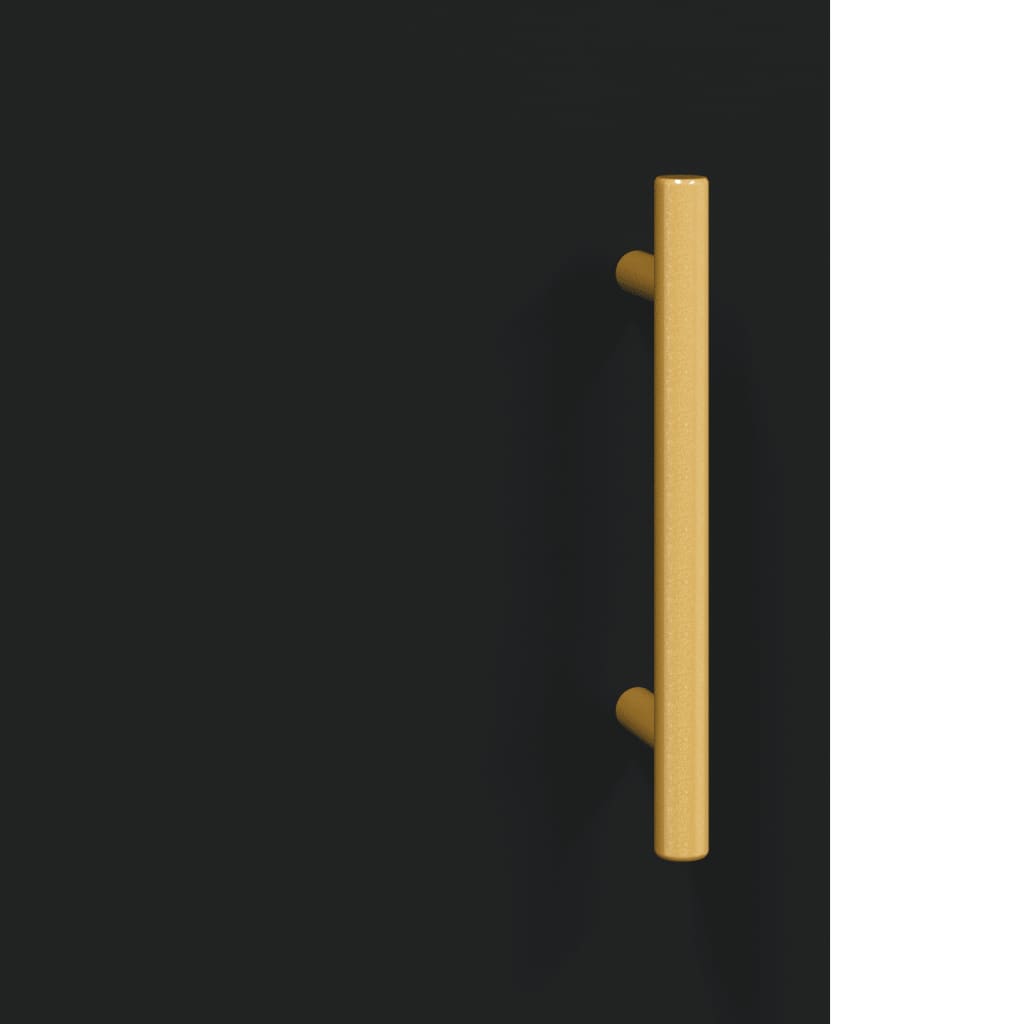 Hangkasten 2 st bewerkt hout zwart is nu te koop bij PeponiXL, paradijselijk wonen!