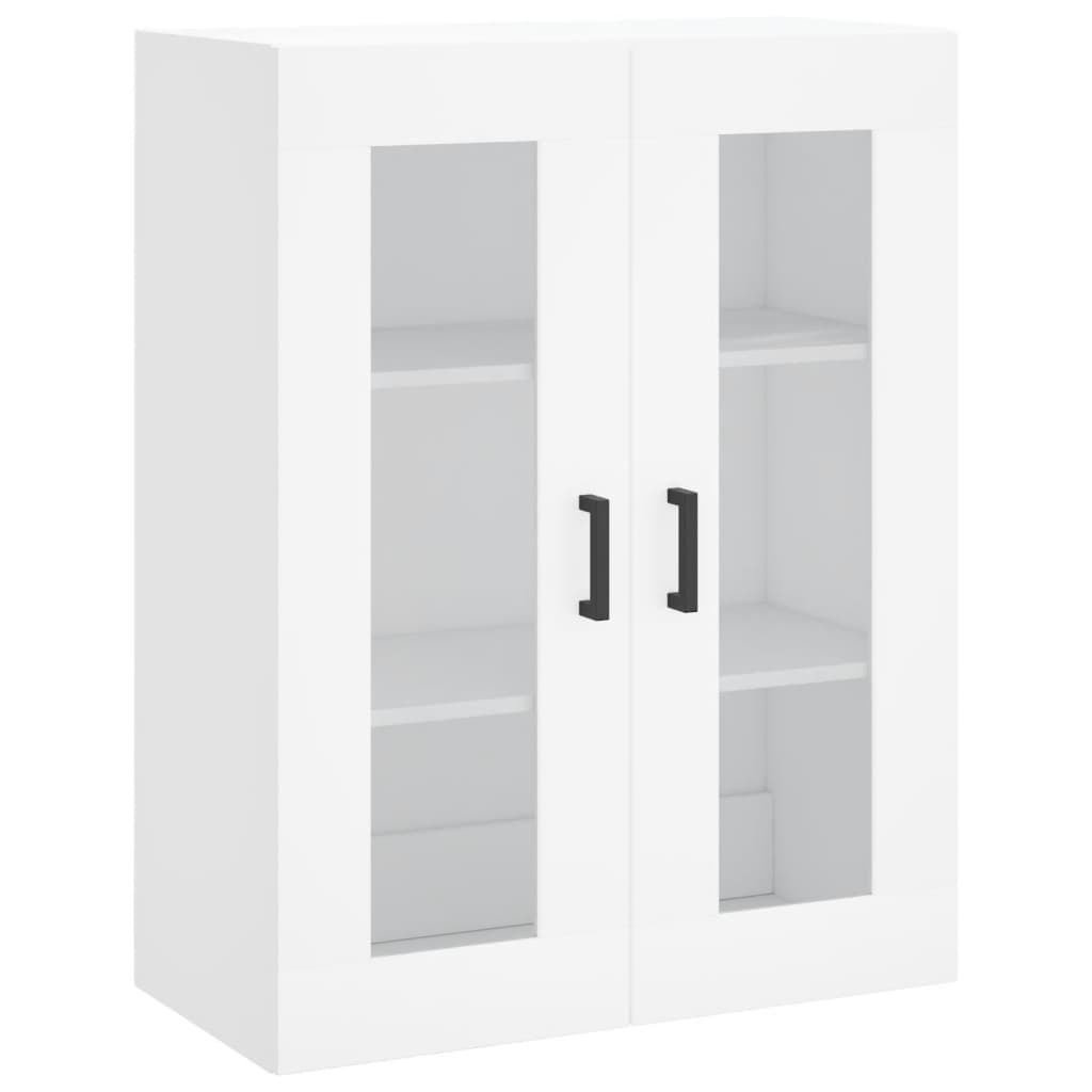 Hangkasten 2 st bewerkt hout wit is nu te koop bij PeponiXL, paradijselijk wonen!