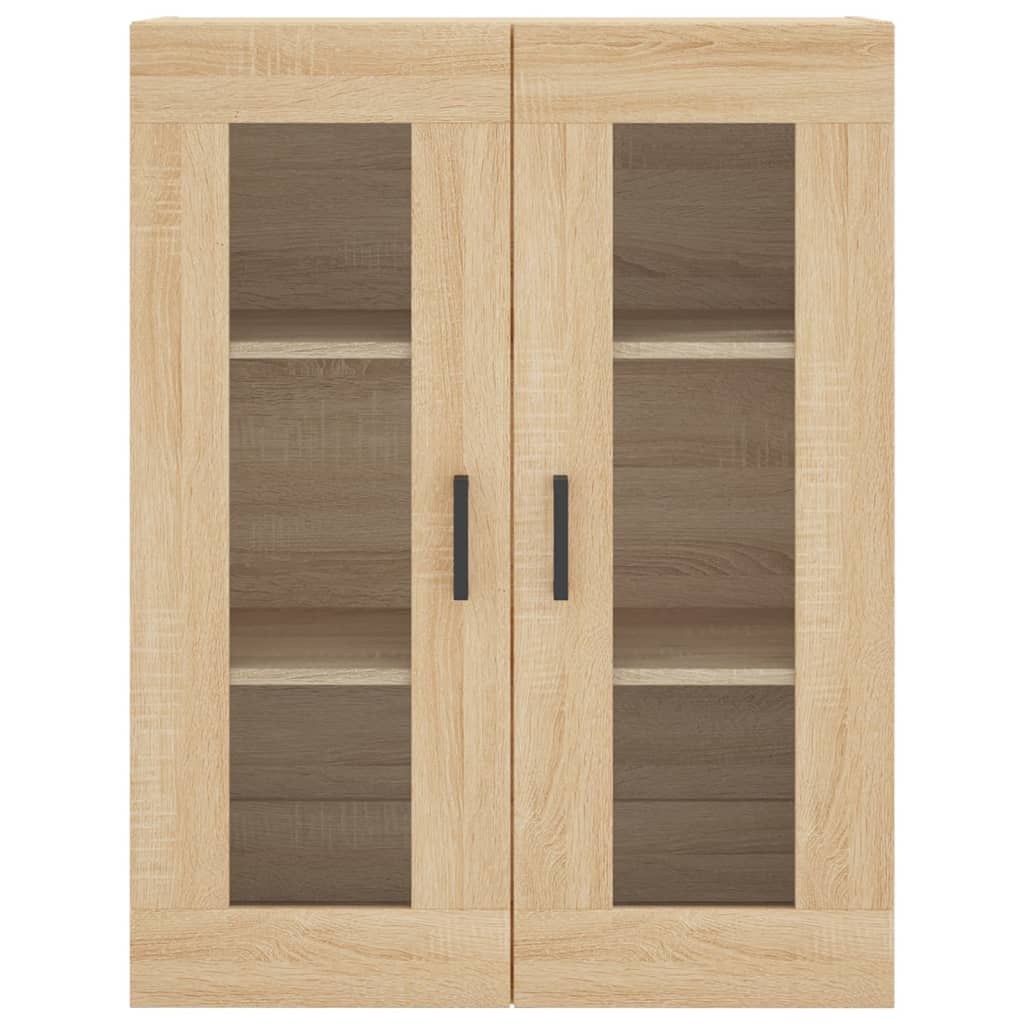 Hangkasten 2 st bewerkt hout sonoma eikenkleurig is nu te koop bij PeponiXL, paradijselijk wonen!