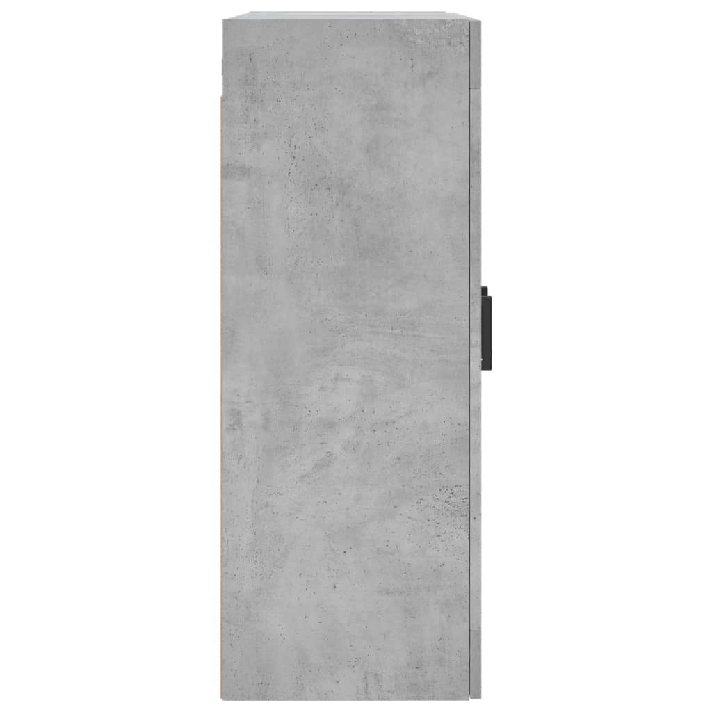 Hangkasten 2 st bewerkt hout betongrijs is nu te koop bij PeponiXL, paradijselijk wonen!